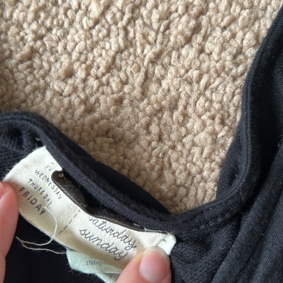 Anthropologie Saturday Sunday Black Aisling Wrap Soft Jumpsuit Small - Picture 6 of 7